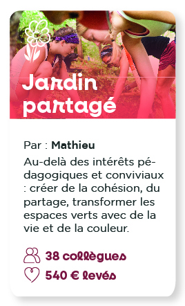 Mis en place d'un jardin partagé par Mathieu