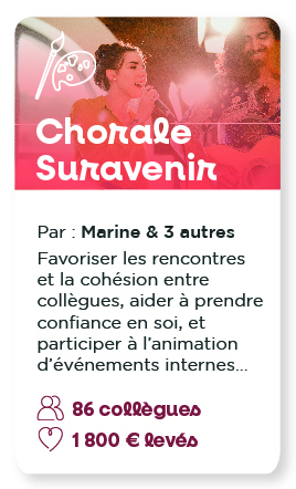 Une chorale chez Suravenir à l'initiative de Marine